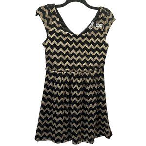 Candies Women Dress Size XL Color Gold And Black